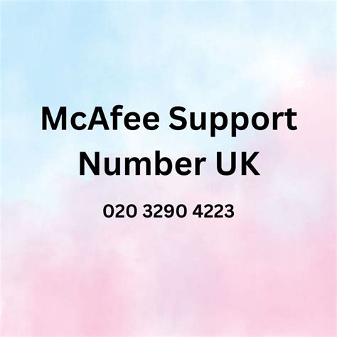 mcafee support number uk.